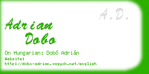 adrian dobo business card